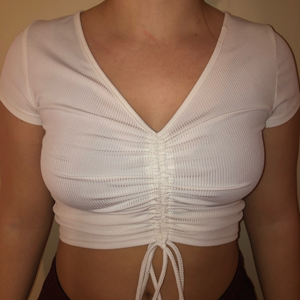 Cute white crop top